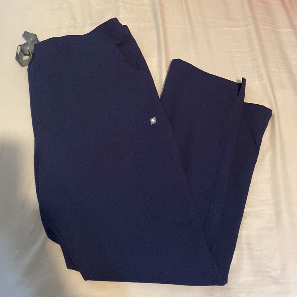 Women's Navy Yola™ High Waisted - Petite Skinny Scrub Pants - XL - Petite / Navy